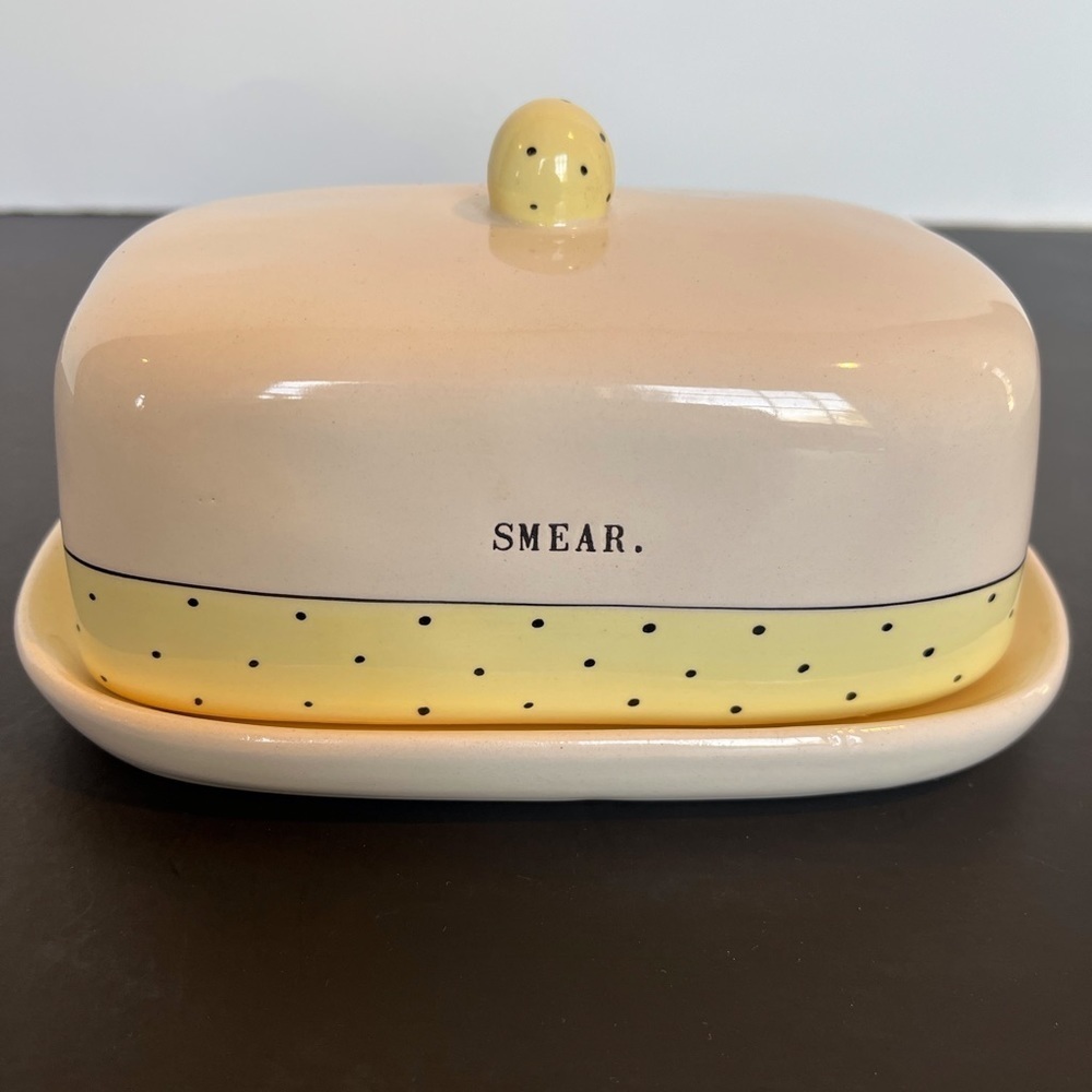 Rae Dunn Artisan Collection by Magenta Covered Butter Dish